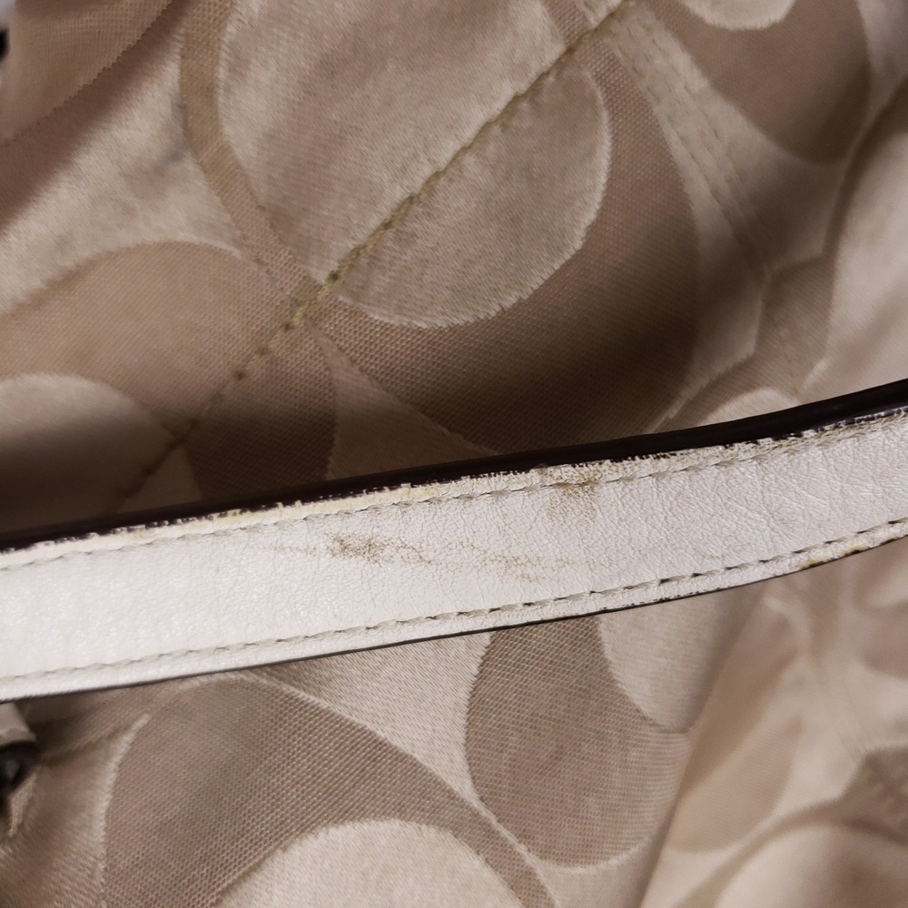 Coach‎ Signature C Jacquard Hobo Bag Large Champagne - Picture 13 of 16